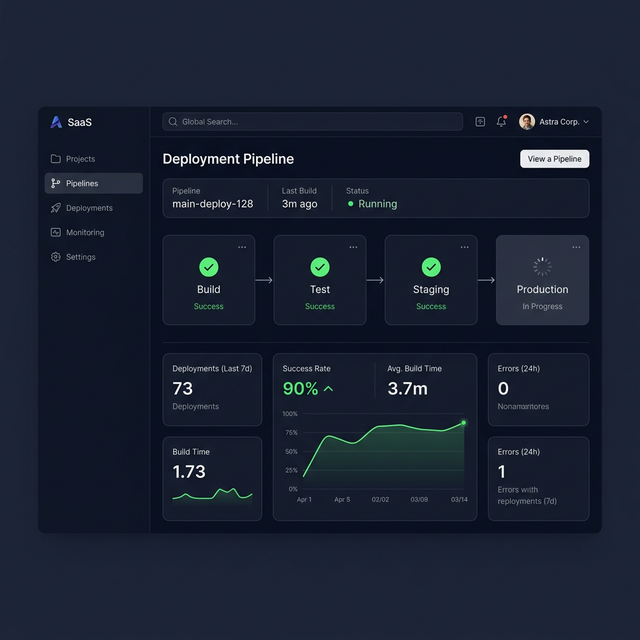 Velocity deployment dashboard